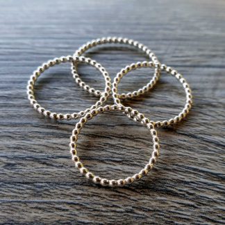 1.5mm beaded stacking rings