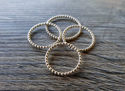 1.5mm beaded stacking rings